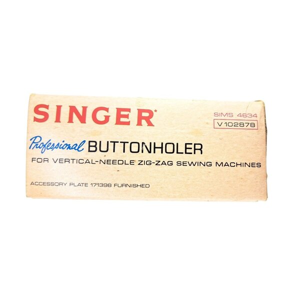 Vintage Singer Professional Buttonholer Vertical Needle Zigzag Machines V102878 - Picture 6 of 9